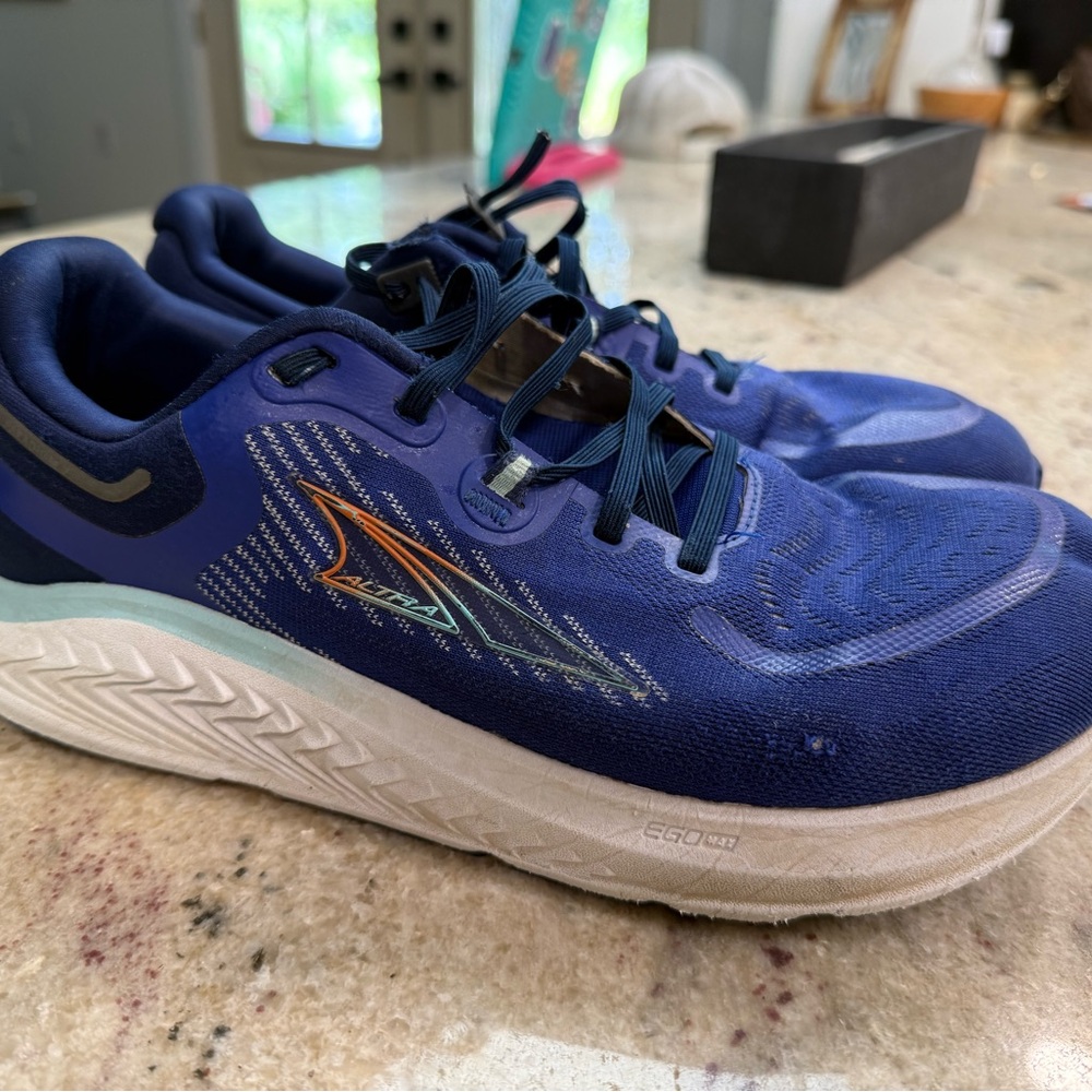 Blue Running Shoes with Logo